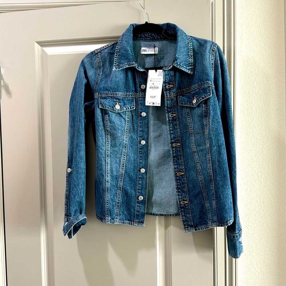 Zara Denim Med Womans Shirt